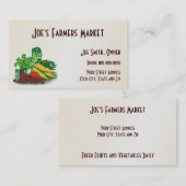 Bauer Market Health Food Business Card Visitenkarte (Vorne/Hinten)