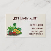 Bauer Market Health Food Business Card Visitenkarte (Vorderseite)