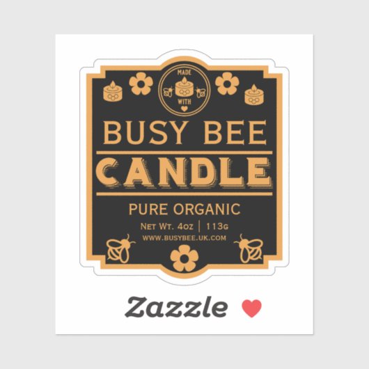 Bauer Market Honey Candles Aufkleber (Blatt)
