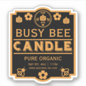Bauer Market Honey Candles Aufkleber (Vorderseite)