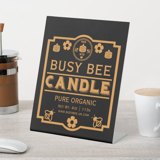 Bauer Market Honey Candles Sockelschild (In SItu)