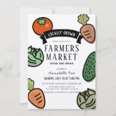 Bauer Market Kraft Paper Virtual Baby Dusche Einladung (Vorderseite)