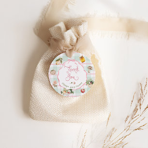 Bauer Market Pink Girl Baby Dusche Vielen Dank Geschenkanhänger