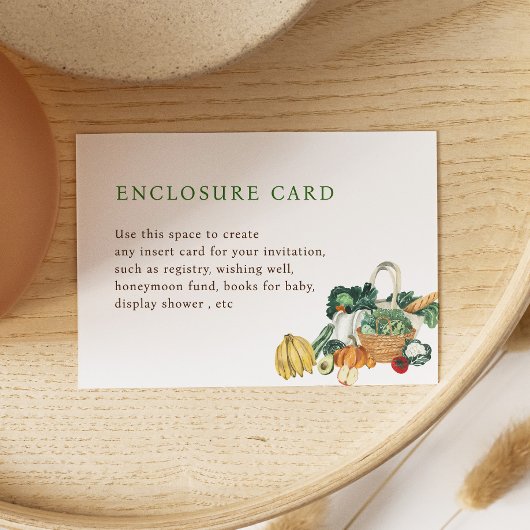 Bauer Market Theme Brautparty Custom Begleitkarte