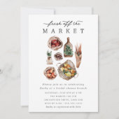 Bauer Market Theme Brautparty Einladung (Vorderseite)