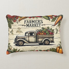 Bauer Market Truck Accent Pillow Country Zuhause Dekokissen
