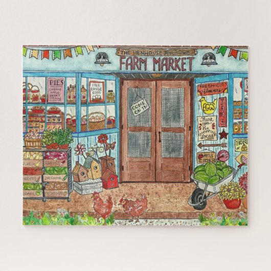 Bauer Market Watercolor Puzzle (Horizontal)