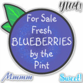 Bauer Markieren individualisiertes Blueberry-Zeich Aufkleber (Vorderseite)