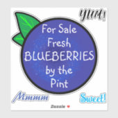 Bauer Markieren individualisiertes Blueberry-Zeich Aufkleber (Blatt)