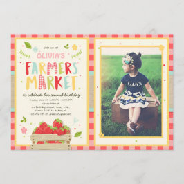 Bauer Markt Einladung Erdbeerfarm Geburtstag