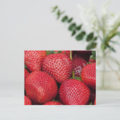 Bauer Markt Erdbeeren Postkarte (Stehend Vorderseite)