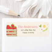 Bauer Markt Erdbeeren Rücksendeadressen-Aufkleber (Insitu)