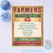 Bauer Markt essen lokale Zeichen Flyer (Einzeln)