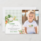 Bauer Markt Geburtstag Foto Dankeschön Karte (Vorderseite)