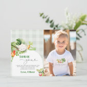 Bauer Markt Geburtstag Foto Dankeschön Karte (Stehend Vorderseite)