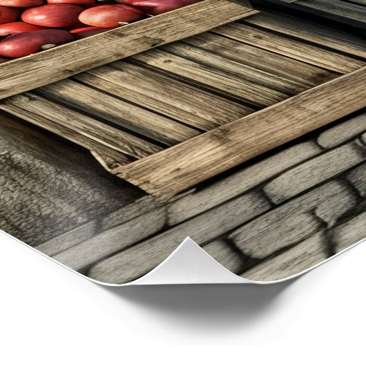 Bauer Markt Gemüseständer Poster (Ecke)