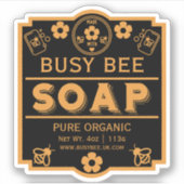 Bauer Markt Honigseife Aufkleber (Vorderseite)