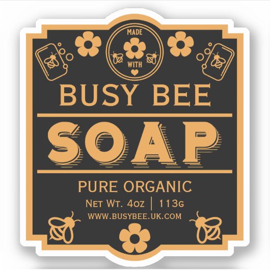 Bauer Markt Honigseife Aufkleber (Vorderseite)