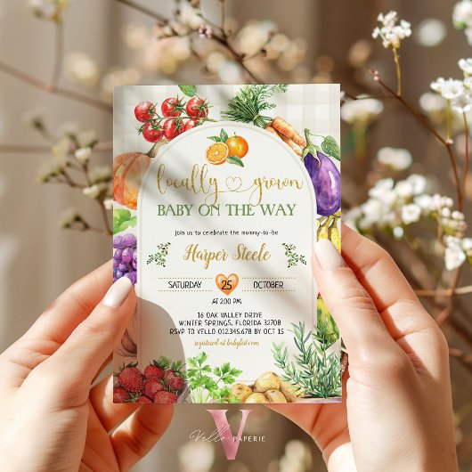 Bauer Markt Kinderdusche Einladung