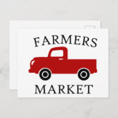 Bauer Markt, Roter Lkw Postkarte (Vorne/Hinten)