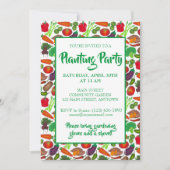 Bauer Markt Veggie Garden Frühjahrspflanzen Party Einladung (Vorderseite)