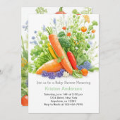 Bauer Markt Veggie Oasis Baby Dusche Einladung (Vorne/Hinten)