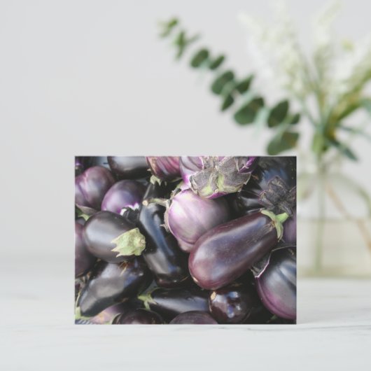 Bauer Marktauswahl für Lila Zahnräder Postkarte (Stehend Vorderseite)