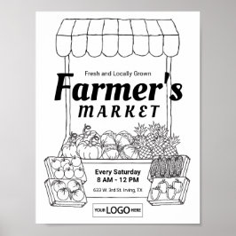 Bauer Markteinladungen Bauern Märkte Kunstvoll wan Poster