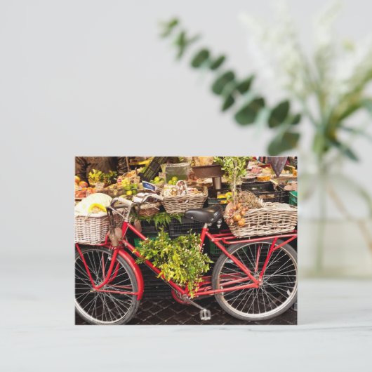 Bauer Marktfahrrad Postkarte (Stehend Vorderseite)