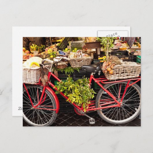 Bauer Marktfahrrad Postkarte (Vorne/Hinten)