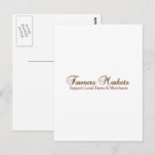 Bauer Marktprodukte Postkarte (Vorne/Hinten)