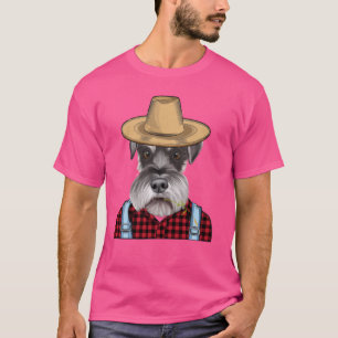 Bauer Miniatur Schnauzer Zuchthund T-Shirt