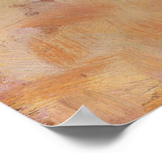 Bauer mit Haus Poster (Ecke)