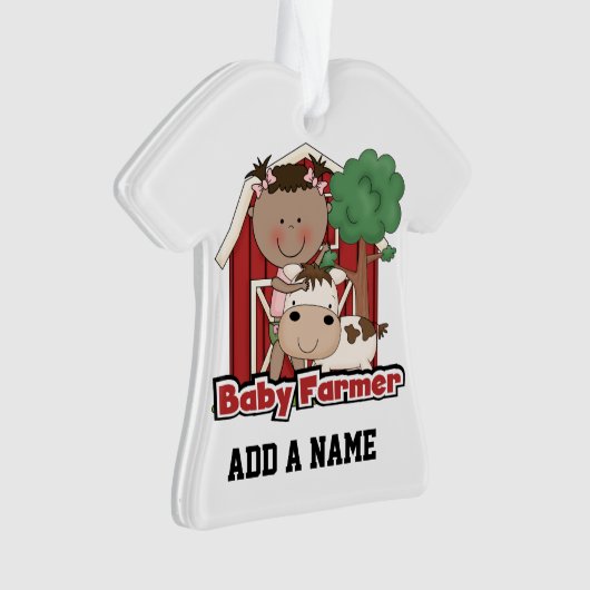 Bauer mit Kuh Ornament (Vorderseite)