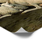 Bauer mit Kühen und Schafen Poster (Ecke)