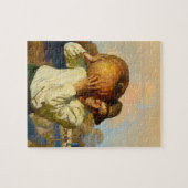 Bauer mit Pumpkin von Newell Convers Wyeth Puzzle (Horizontal)