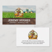 Bauer mit Vieh Visitenkarte (Vorne/Hinten)