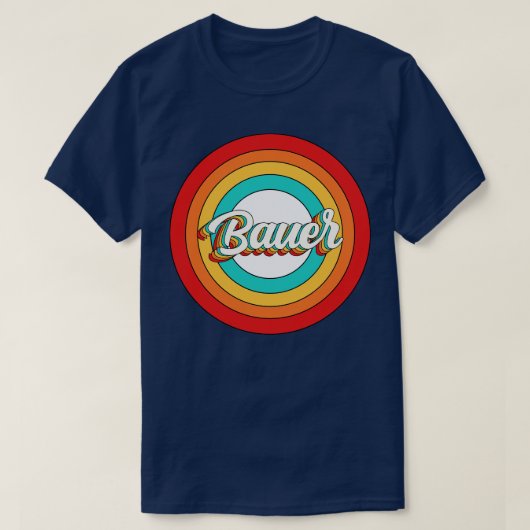 Bauer Name Shirt Vintag Bauer Circle (Design vorne)