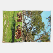 Bauer nehmen Heed Cows Need Trees, Geschirrtuch (Horizontal)