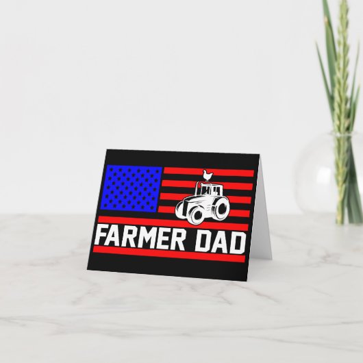 Bauer Papa Dankeskarte (Vorderseite)