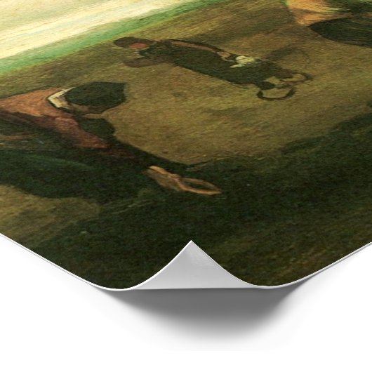 Bauer Pflanzkartoffeln Van Gogh Kunsthandwerk Poster (Ecke)