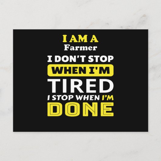 Bauer Postkarte (Vorderseite)