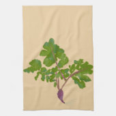 Bauer Radish Turnips Pflanze Gartenarbeit Geschirrtuch (Vertikal)