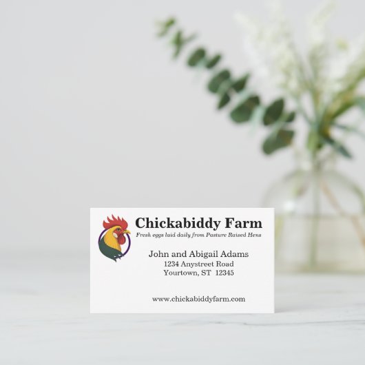 Bauer Ranch Land Visitenkarte (Stehend Vorderseite)