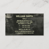 Bauer Rustikale Visitenkarte (Rückseite)