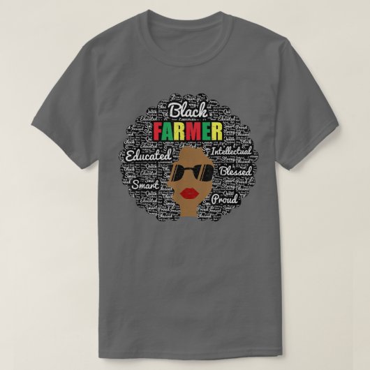 Bauer Schwarzer Monat der Frauengeschichte T-Shirt (Design vorne)