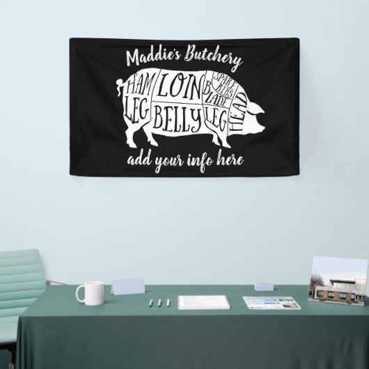 Bauer Schweinefleisch Fleischteilstücke Fleisch vo Banner (Messeveranstaltung)