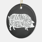 Bauer Schweinefleisch Fleischteilstücke Fleisch vo Keramik Ornament (Links)