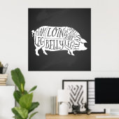 Bauer Schweinefleisch Fleischteilstücke Fleisch vo Poster (Heimbüro)