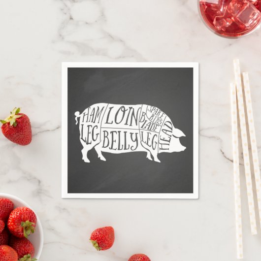 Bauer Schweinefleisch Fleischteilstücke Fleisch vo Serviette (Beispiel)